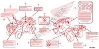 CAUTION LABEL (1) для Honda FOURTRAX 500 FOREMAN ES PS 2012