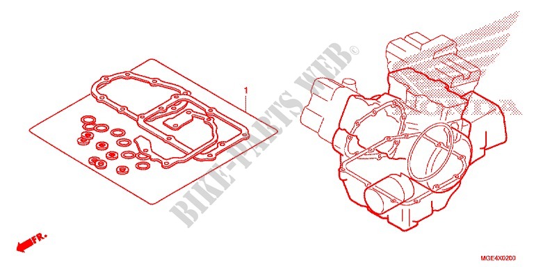 GASKET KIT для Honda VFR 1200 F 2013