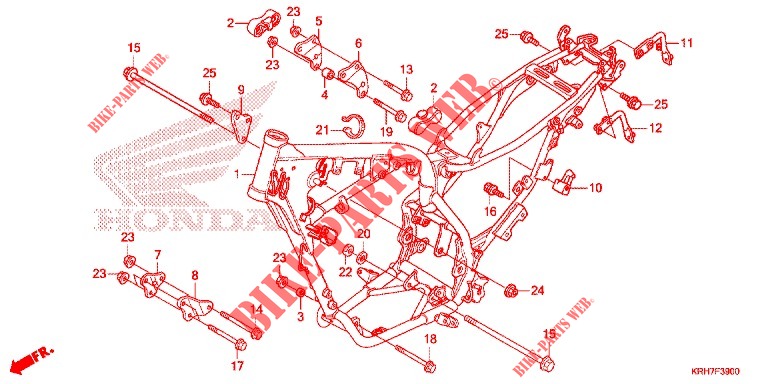 FRAME для Honda XR 150 2014