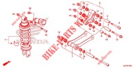REAR SHOCK ABSORBER (2) для Honda GOLD WING 1800 F6C 2015