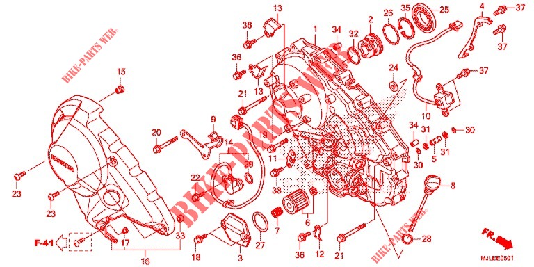RIGHT CRANKCASE COVER (NC700SD/750SD) для Honda NC 700 ABS DCT 2014