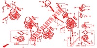 CARBURETOR (COMPONENT PARTS) для Honda CB 600 HORNET With Speed warning limit 1998