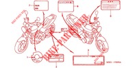 CAUTION LABEL (CB600FW/X) для Honda CB 600 HORNET With Speed warning limit 1998