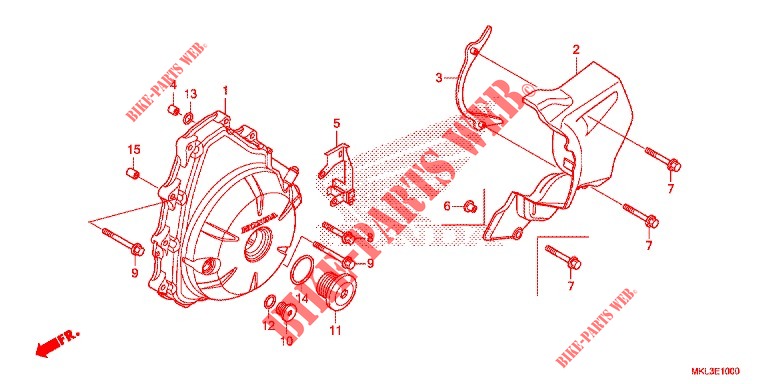 A.C. GENERATOR COVER для Honda NC 750 X ABS DCT 2019
