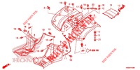 REAR FENDER для Honda TRX 250 FOURTRAX RECON Standard 2020